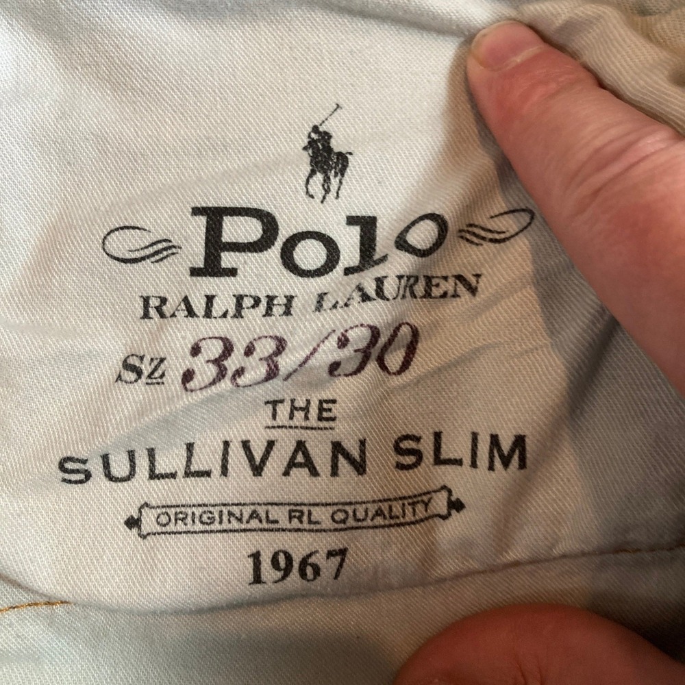 Polo Ralph Lauren Men 33x30 (Fit 33x27) Sullivan Slim Jeans Classic - Picture 4 of 14